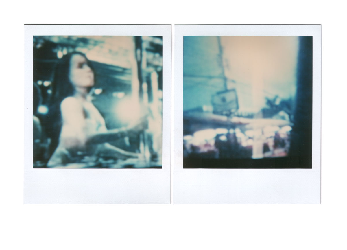 André Werner, untitled (cold city) diptych, polaroid SX 70, 1989, 17,6 cm × 10,7 cm | 7″ x 4,2″ (images 7,9 cm × 7,9 cm | 3,1″ x 3,1″)