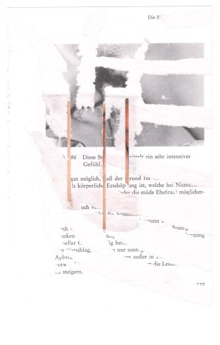 André Werner, untitled, collage on page, ca. 1990, 14,8 x 21,9 cm,  5,8 x 8,6 inches