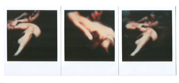 Andre-Werner-trypticuntitled (two girls), polaroid SX 70 triptych, ca. 1991h-two-girls-polaroid-SX70-ca-1991-full