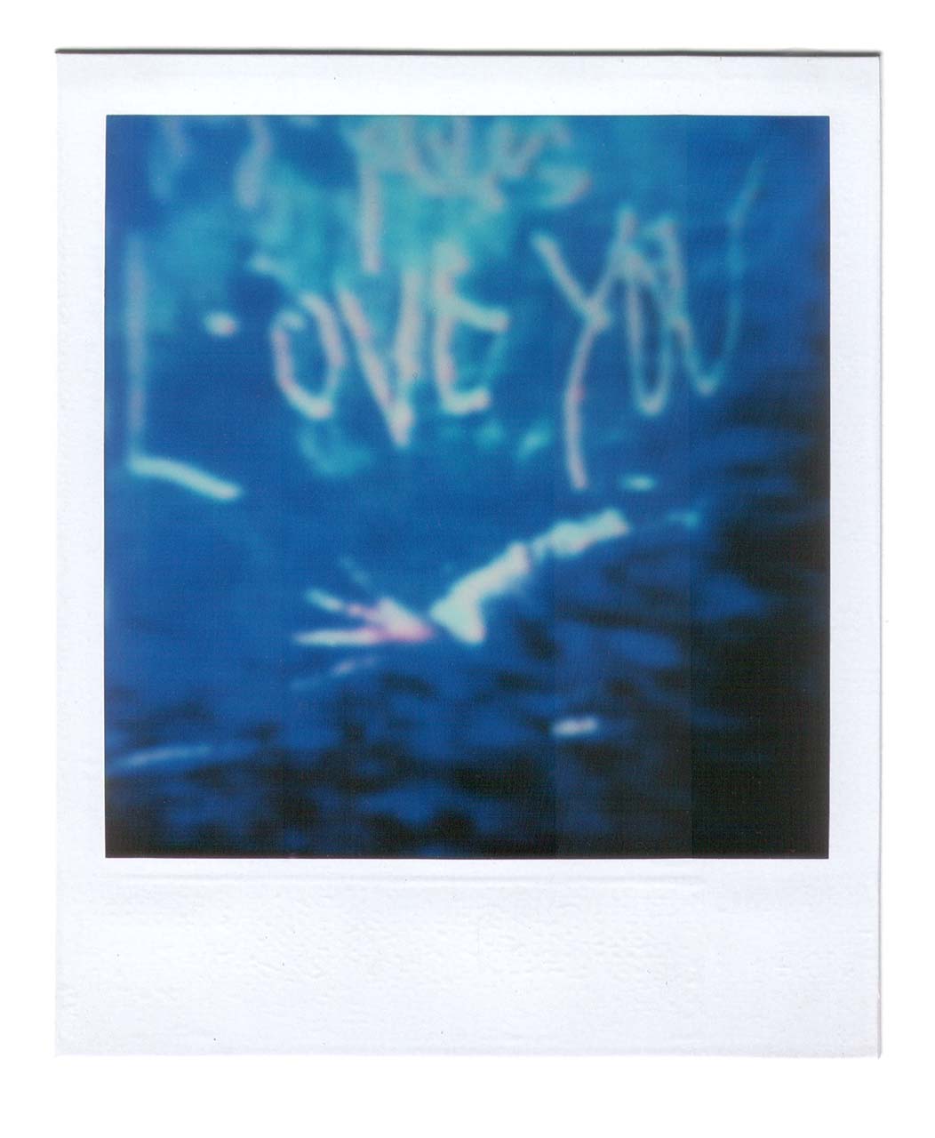 Love you, André Werner, polaroid SX70, 1987
